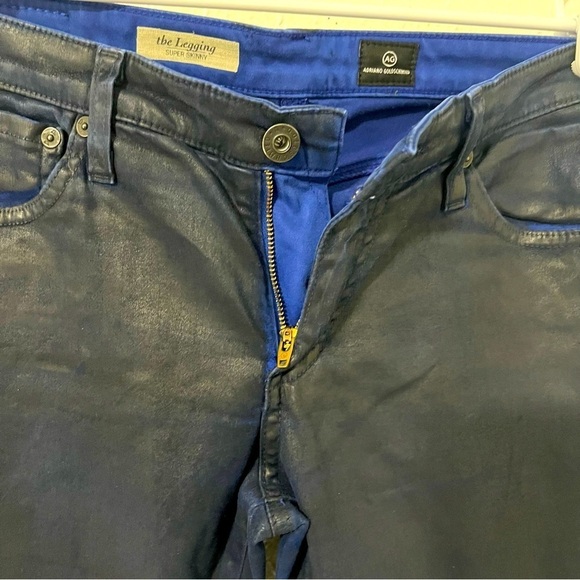 AG Adriano Goldschmied The Legging Super Skinny Leatherette 28R LSN1288 LTR-CBT - Picture 3 of 12